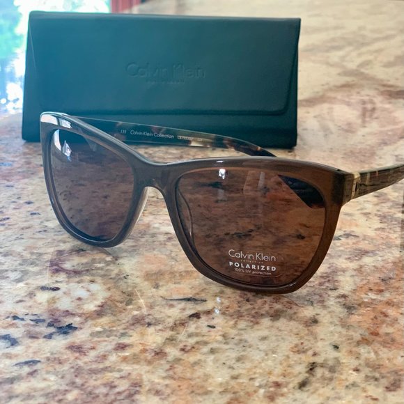 Calvin Klein 100% Polarized Sunglasses